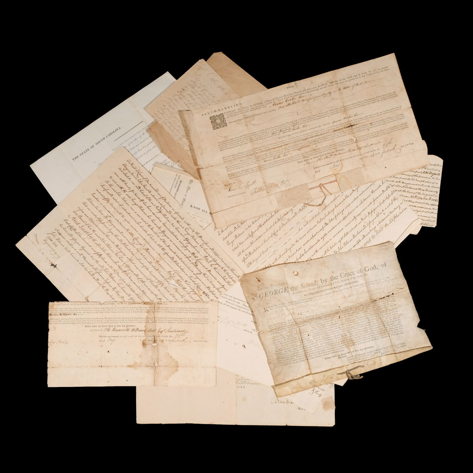 GEORGE II & GEORGE III AMERICAN INDENTURES (1 of 20)