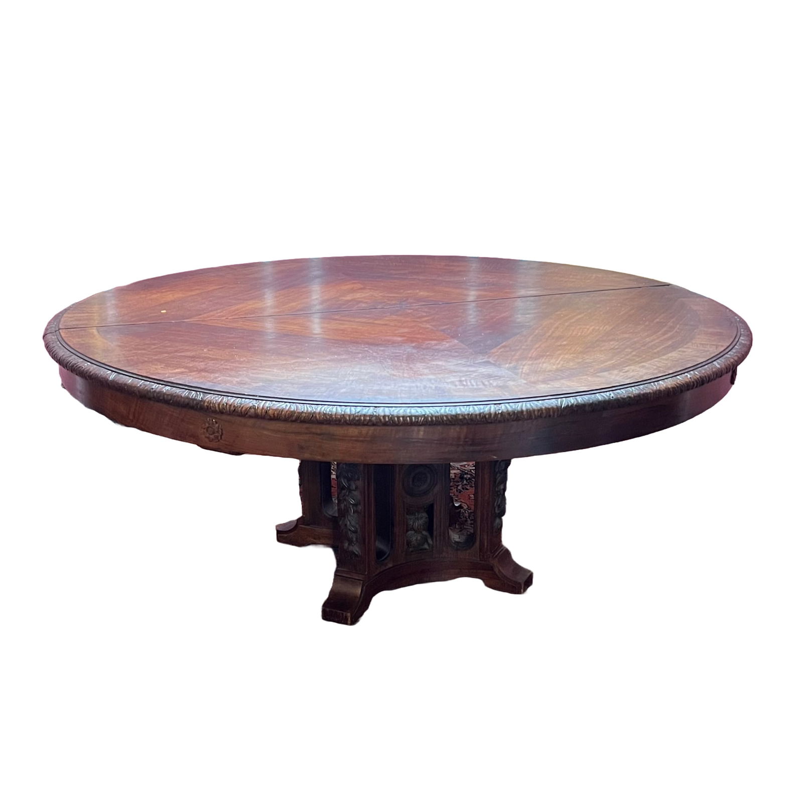 NEOCLASSICAL-STYLE EXTENSION PEDESTAL DINING TABLE (1 of 11)