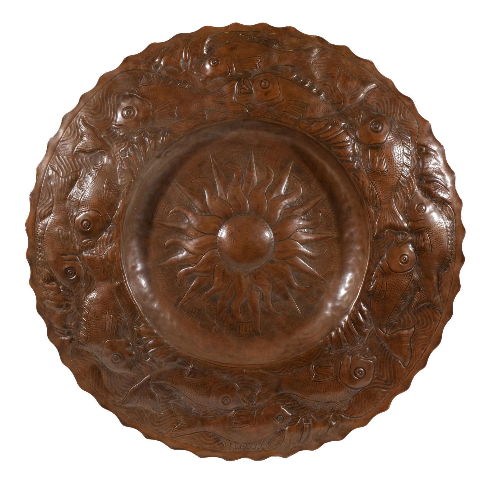 MONUMENTAL LIBERTY & CO.-STYLE COPPER CHARGER (1 of 6)