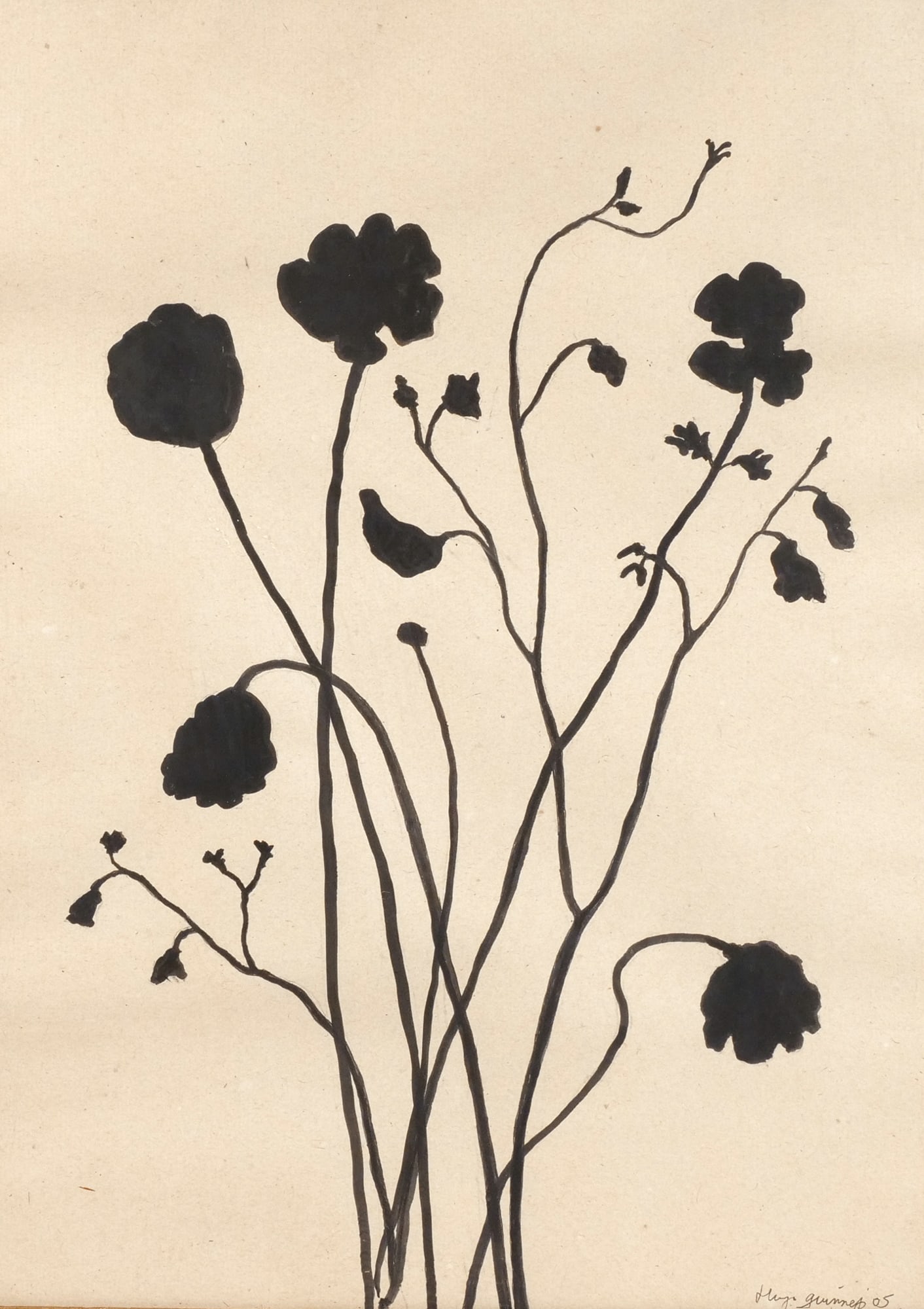 HUGO GUINNESS (British/American b. 1959), DRAWING (1 of 9)