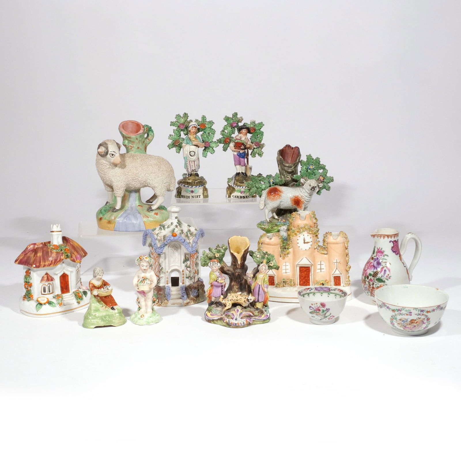 (13pc) COLLECTION STAFFORDSHIRE & OTHER PORCELAIN (1 of 20)