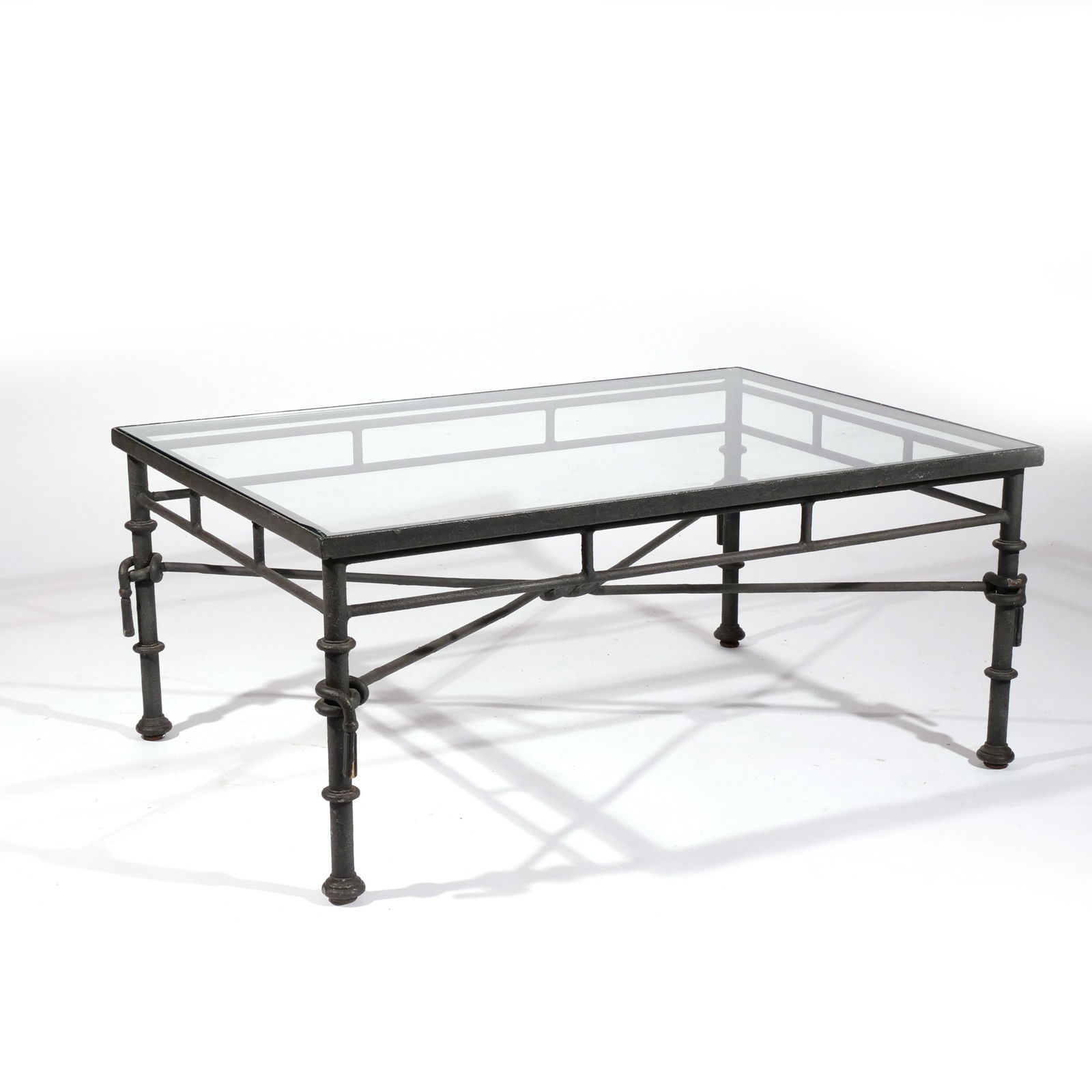 DIEGO GIACOMETTI-STYLE PATINATED BRASS LOW TABLE (1 of 10)