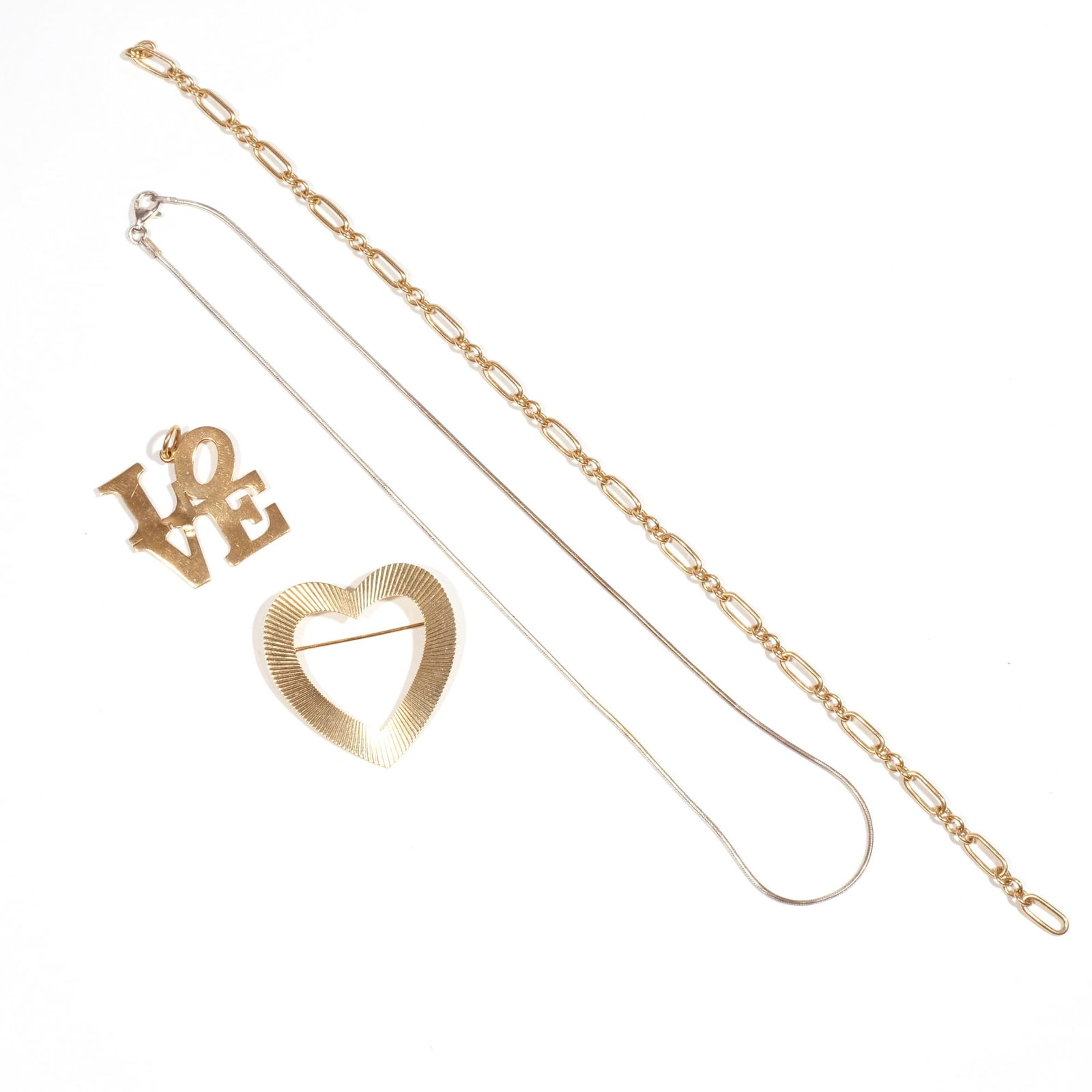 (4pc) 14k GOLD CHARM, PIN, ETC. (1 of 6)