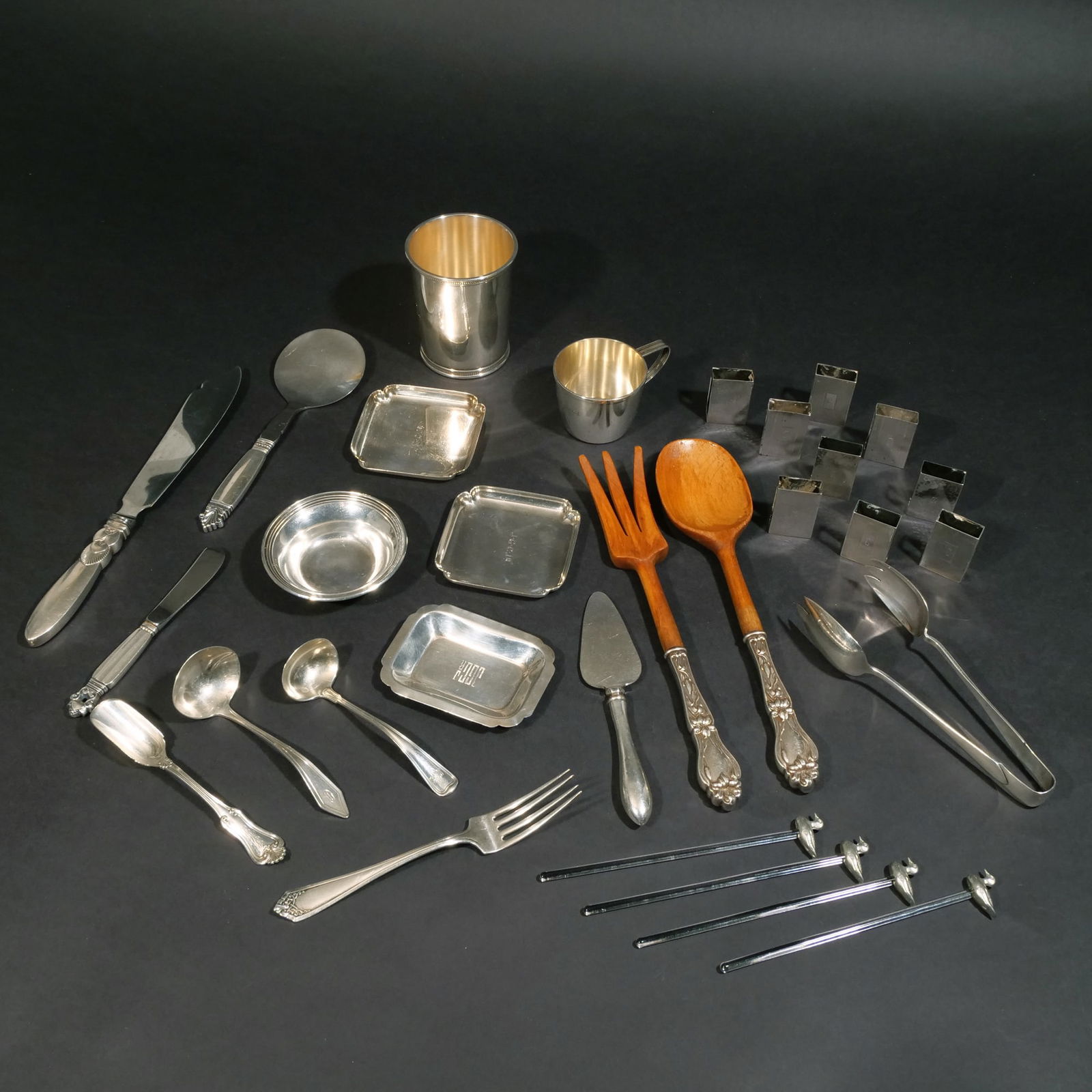 MISC. JENSEN & OTHER SILVER FLATWARE & HOLLOWWARE (1 of 13)