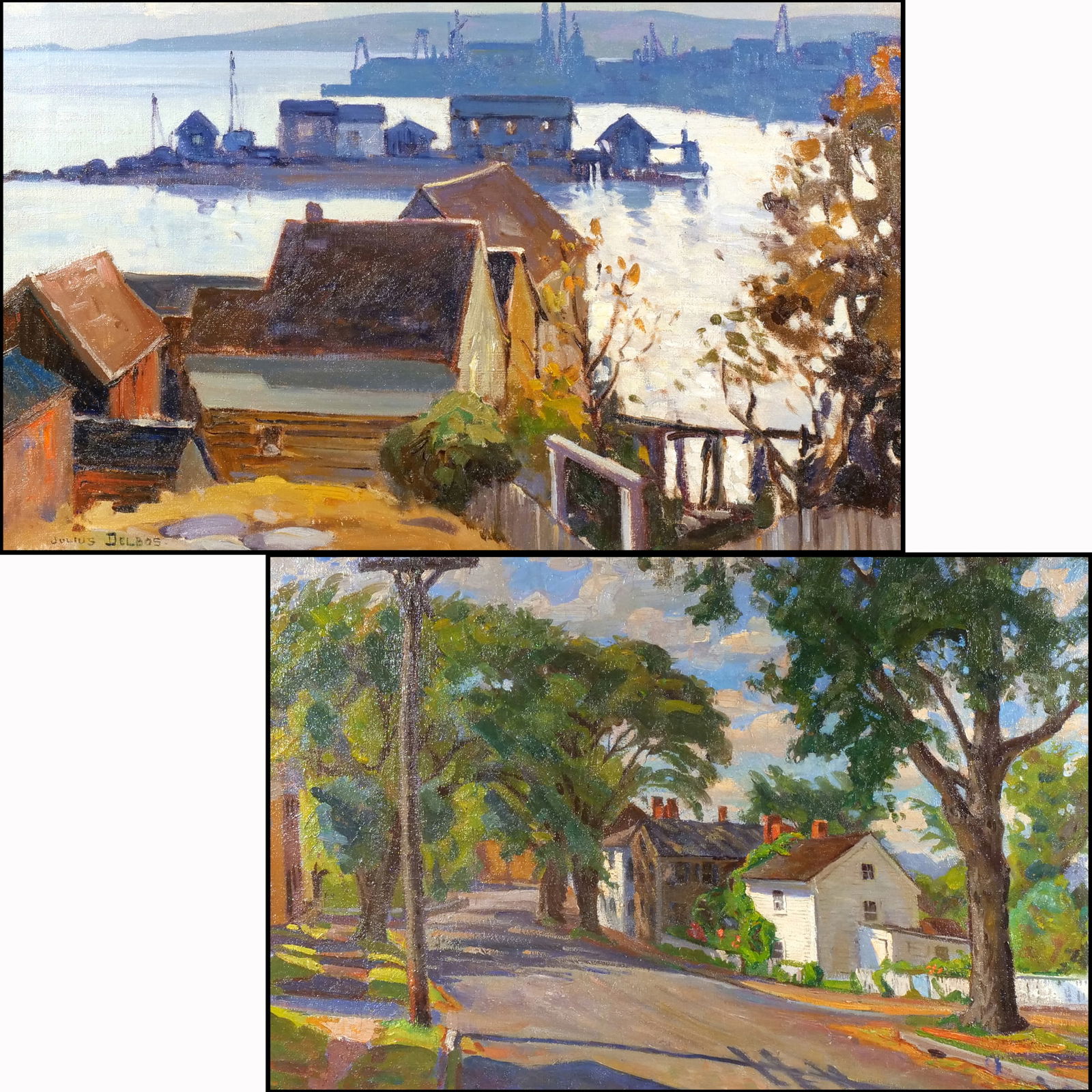 (2pc) JULIUS DELBOS, NA (American, 1879-1970) (1 of 16)