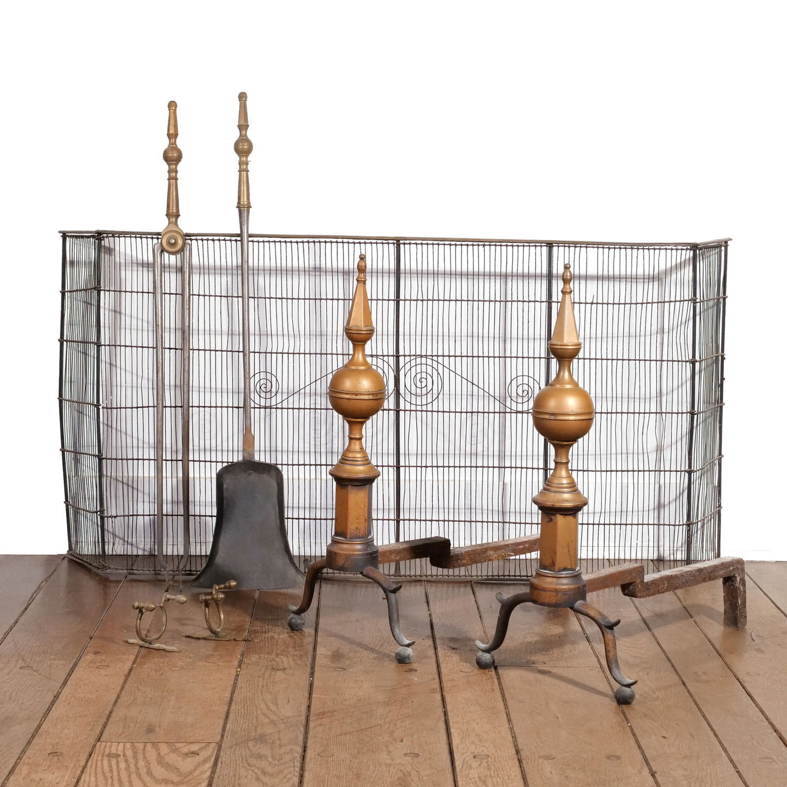 (6pc) 18th & 19th CENTURY FIREPLACE ACCESSORIES (1 of 10)