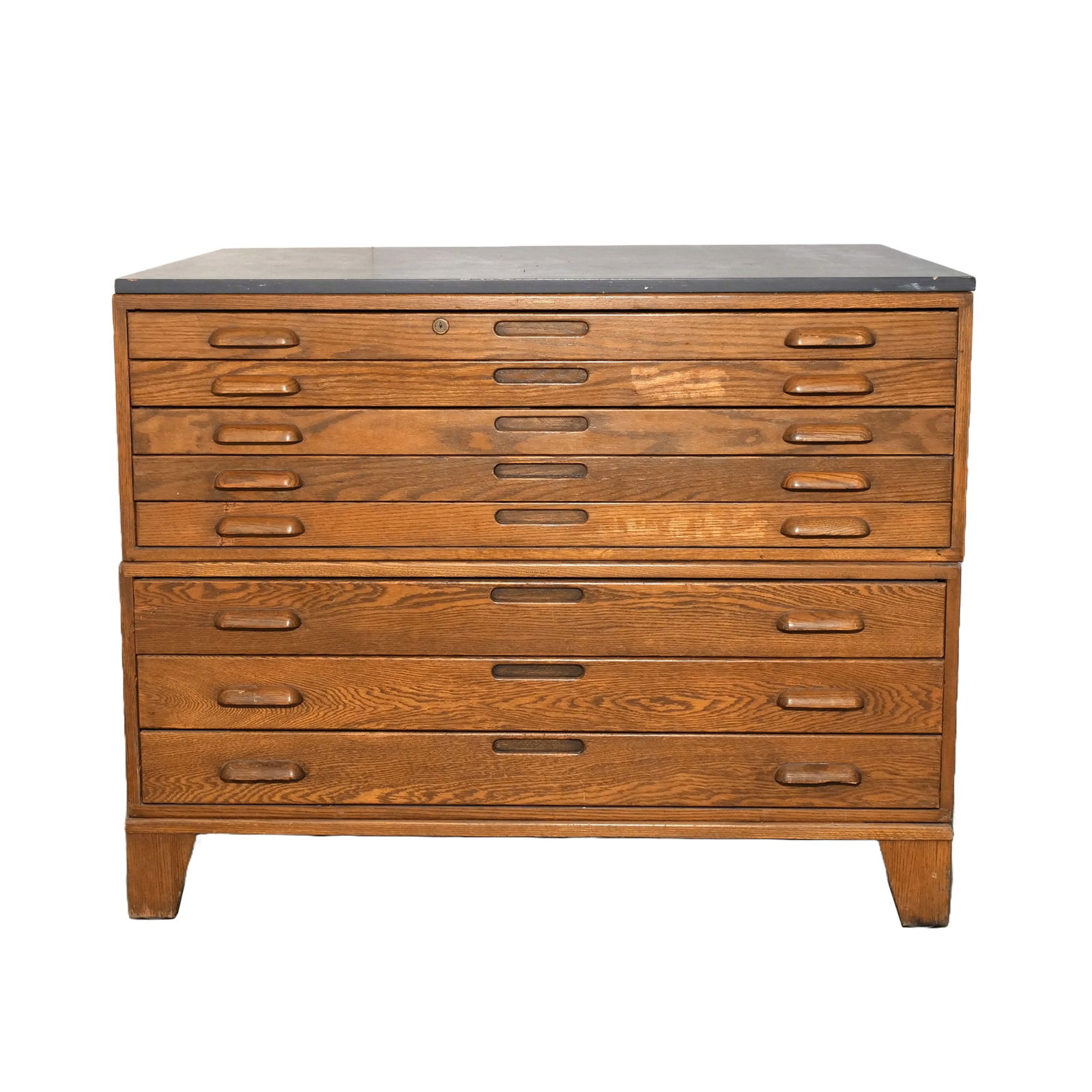 HAMILTON OAK HORIZONTAL PRINT CABINET (1 of 7)