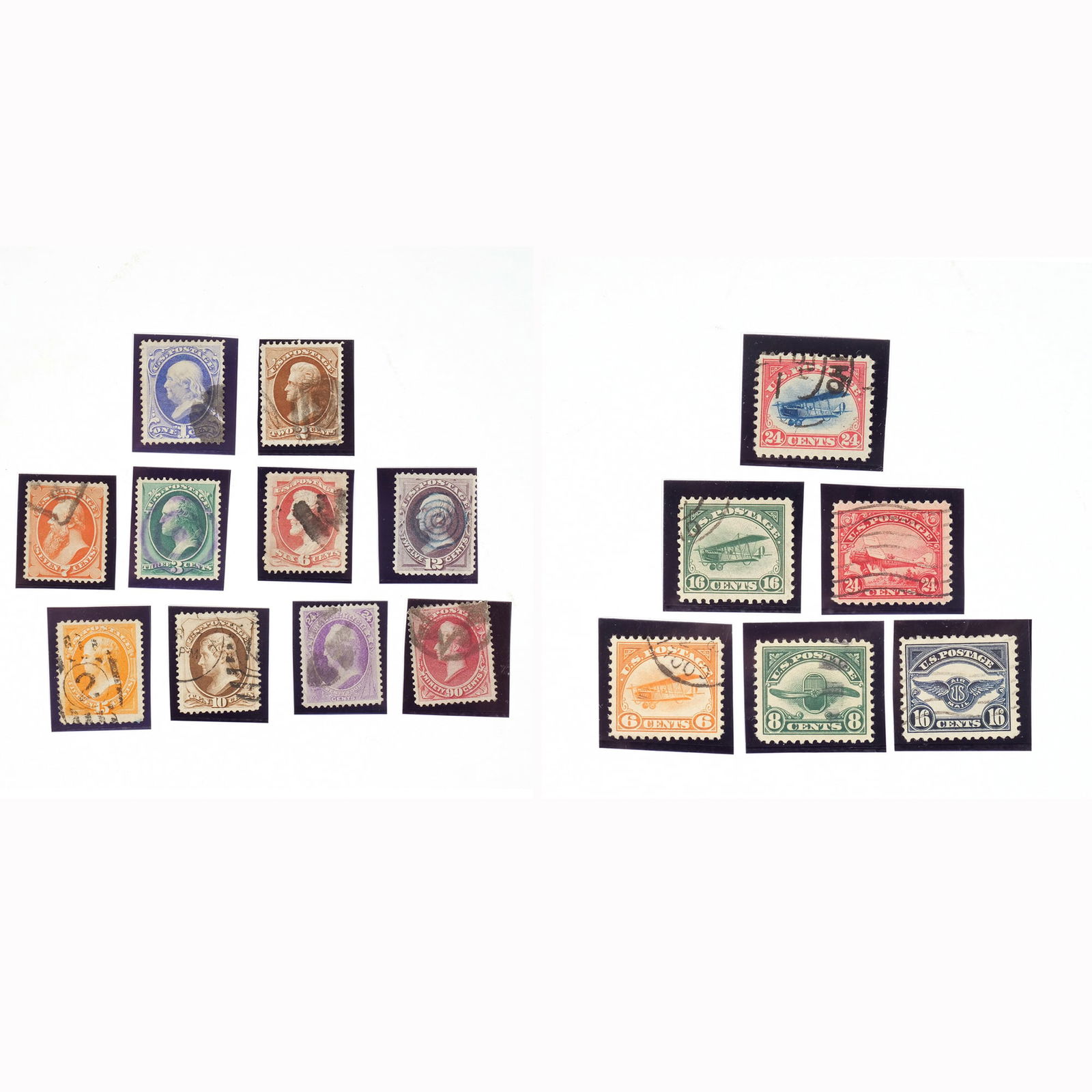 (16pc) NATIONAL BANKNOTE CO. & U.S. AIRMAIL STAMPS (1 of 15)