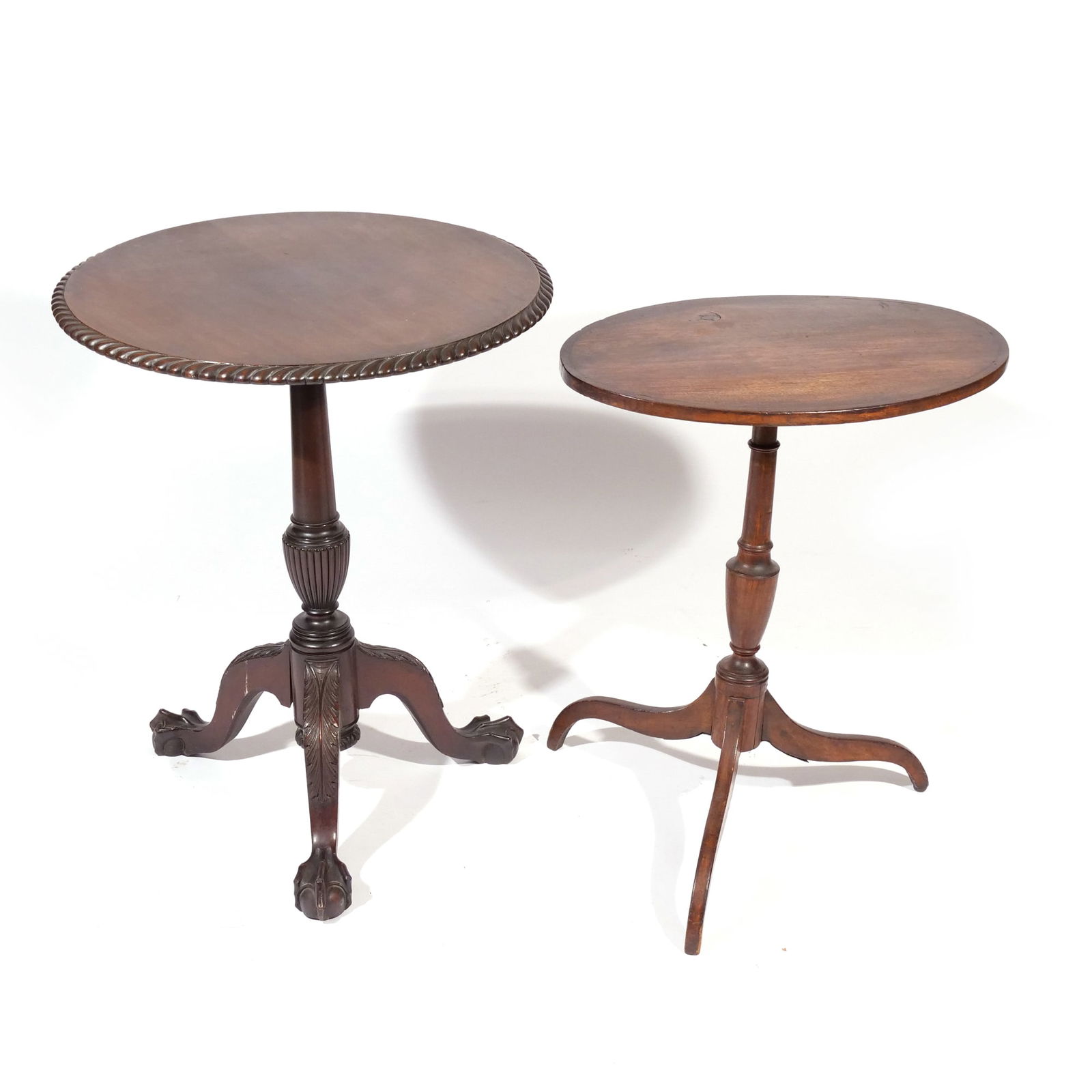 (2pc) 19th CENTURY TILT-TOP TABLES (1 of 13)