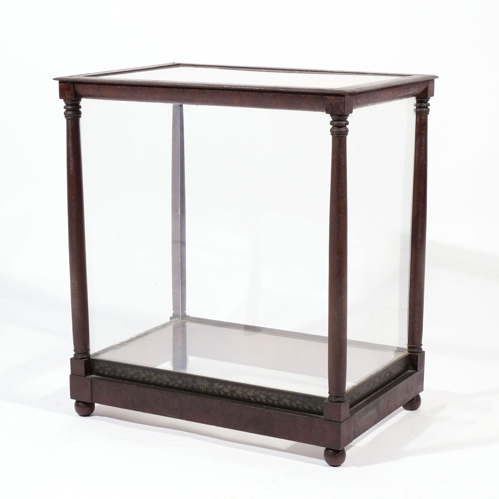 E.19th C. AMERICAN GRAIN PAINTED TERRARIUM/DISPLAY (1 of 8)