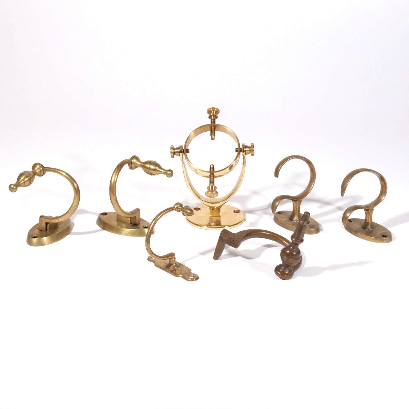 (11pc) ANTIQUE FIREPLACE TOOLS & JAMB HOOKS (1 of 11)