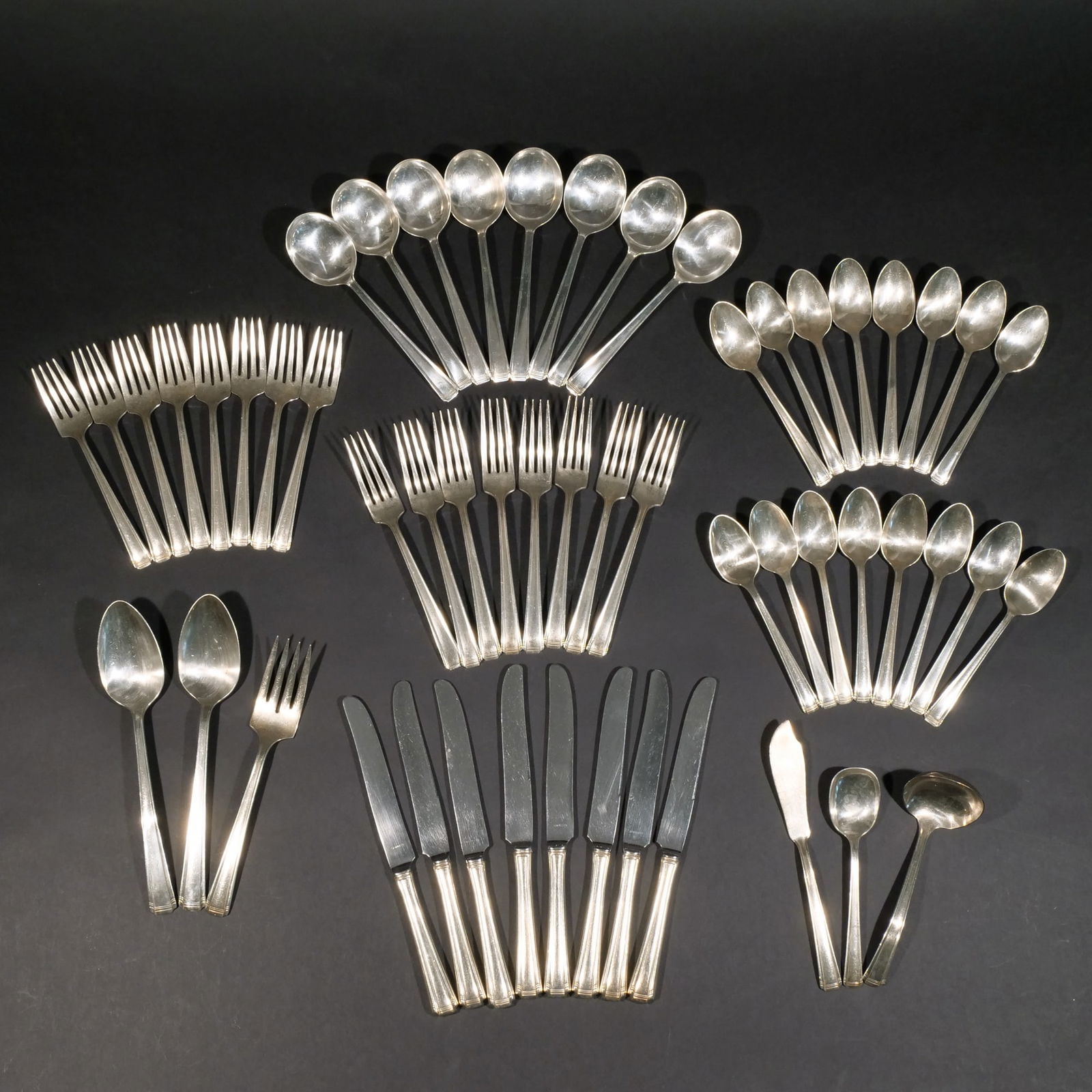 (54pc) WESTMORLAND STERLING FLATWARE SERVICE (1 of 8)