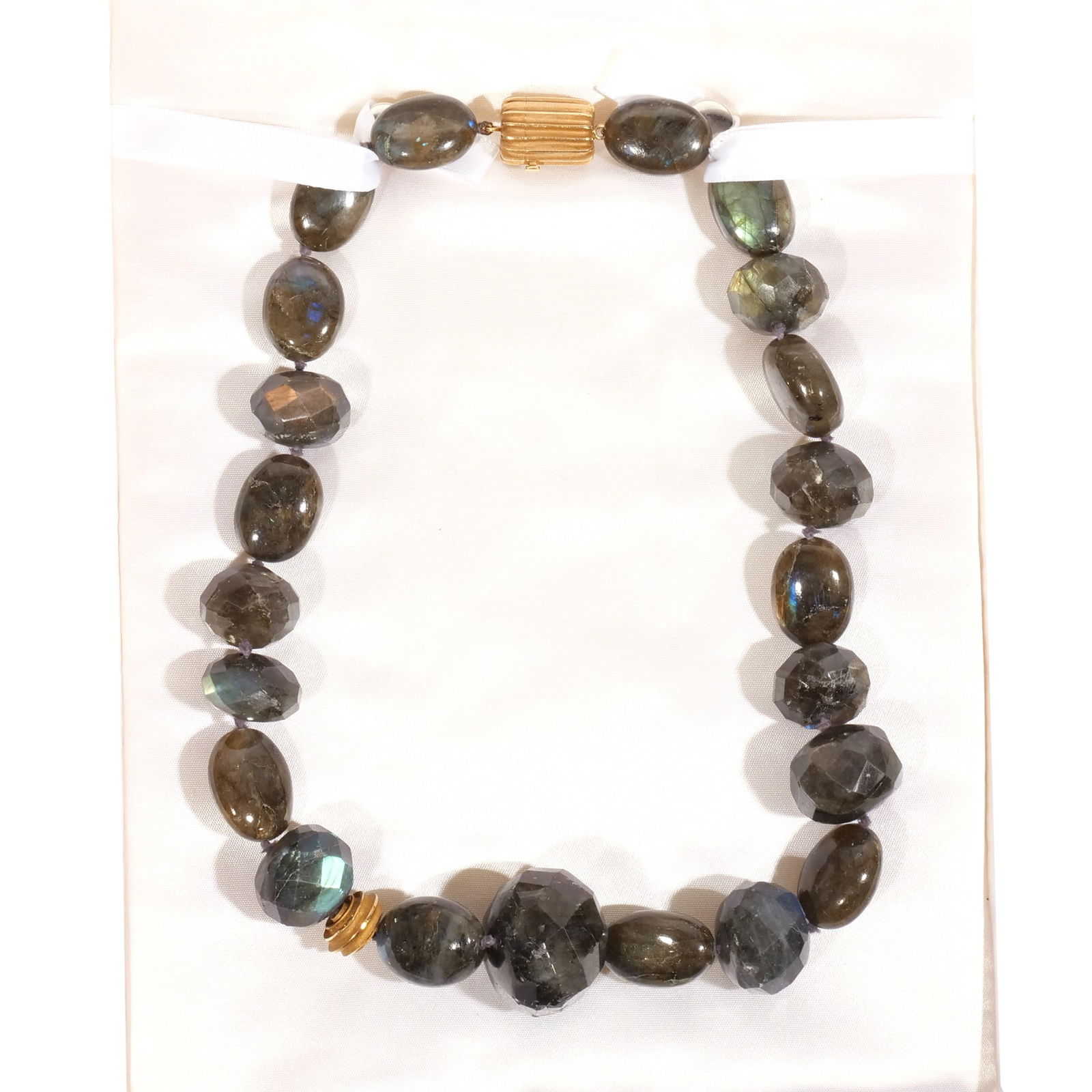 CHRISTOPHER WALLING 14K & LABRADORITE NECKLACE (1 of 6)