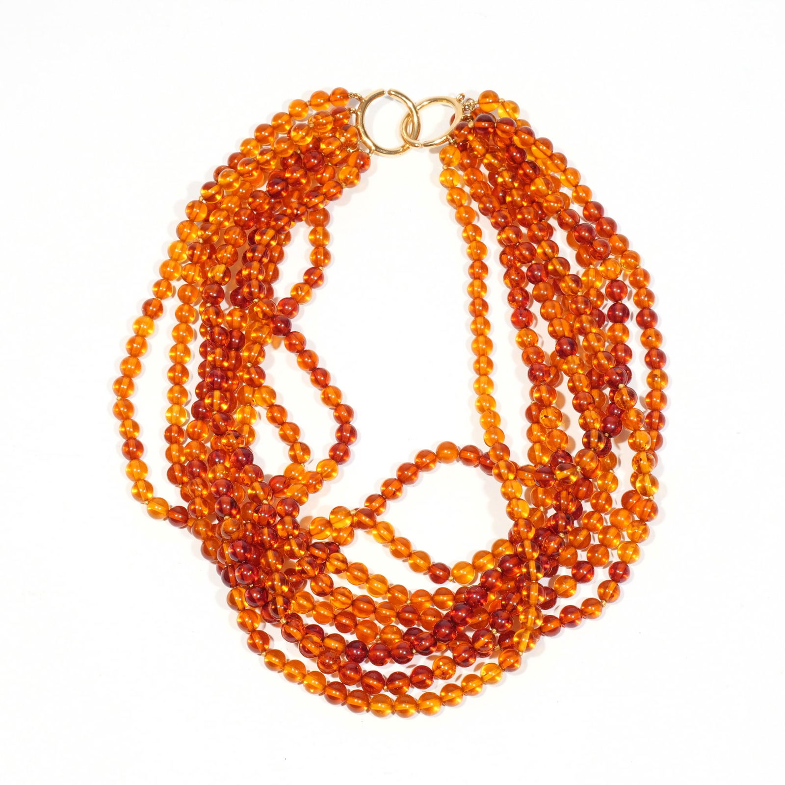 TIFFANY & CO. PALOMA PICASSO AMBER BEAD NECKLACE (1 of 8)