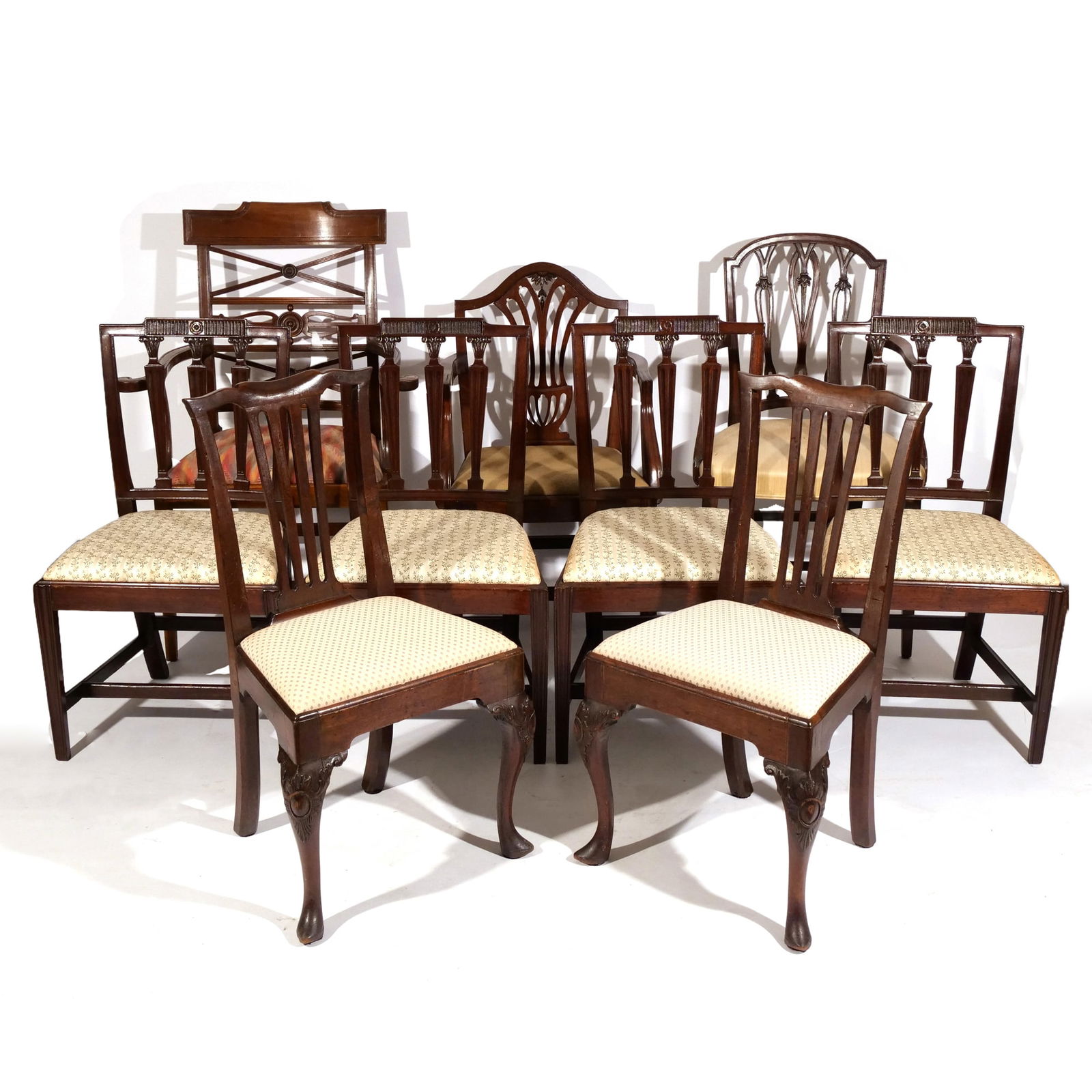 (9pc) MISC. ANTIQUE CHAIRS (1 of 20)