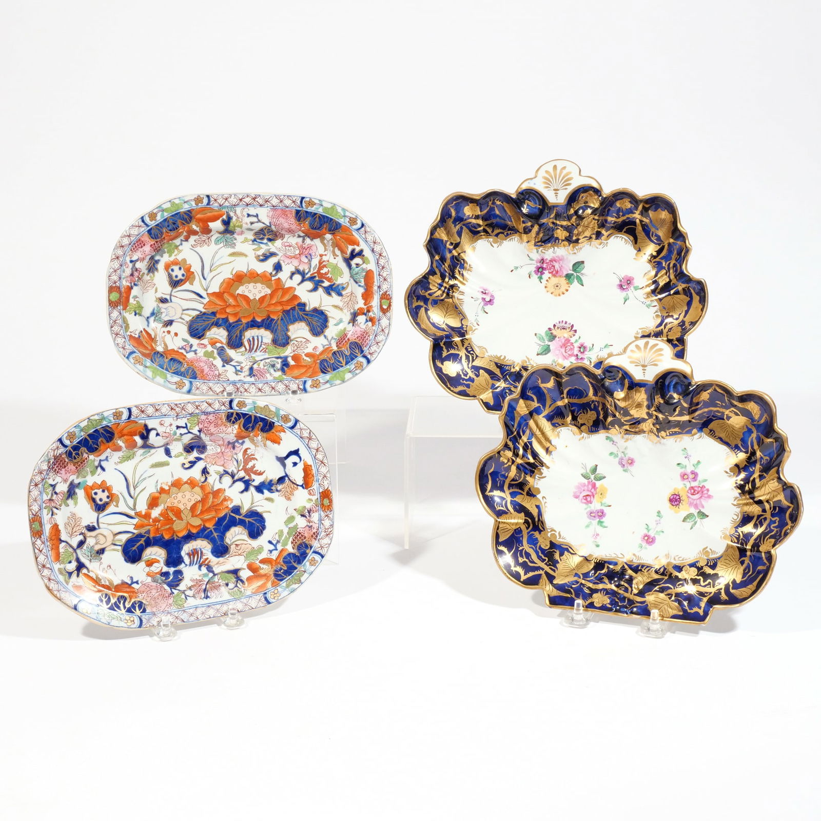 (4pc) TWO PAIRS MASON'S PORCELAIN TRAYS (1 of 6)
