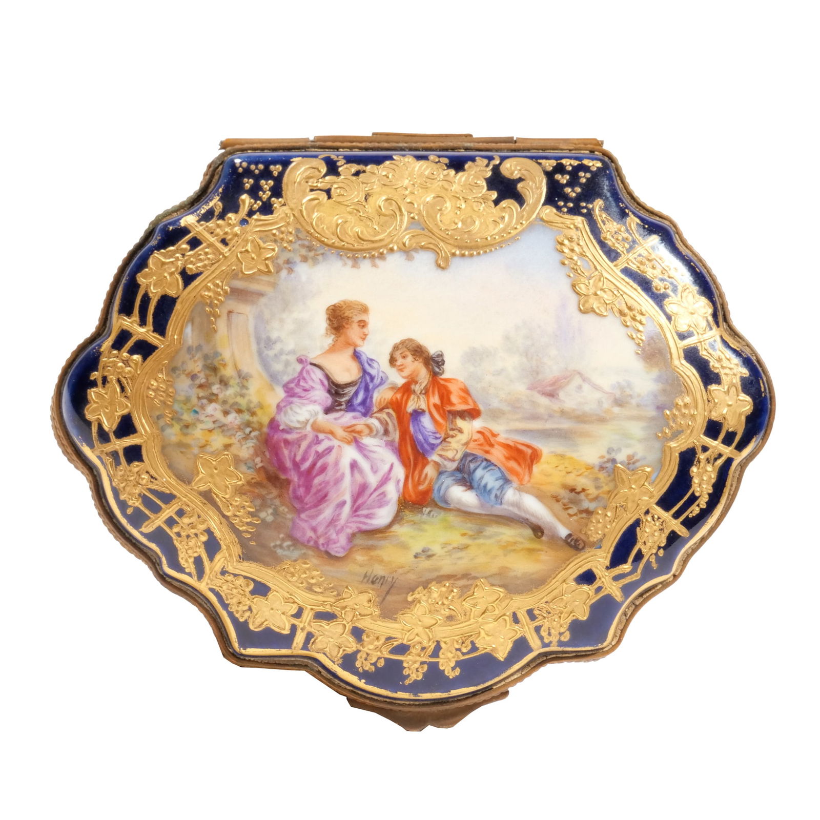 SEVRES PORCELAIN VANITY BOX (1 of 9)