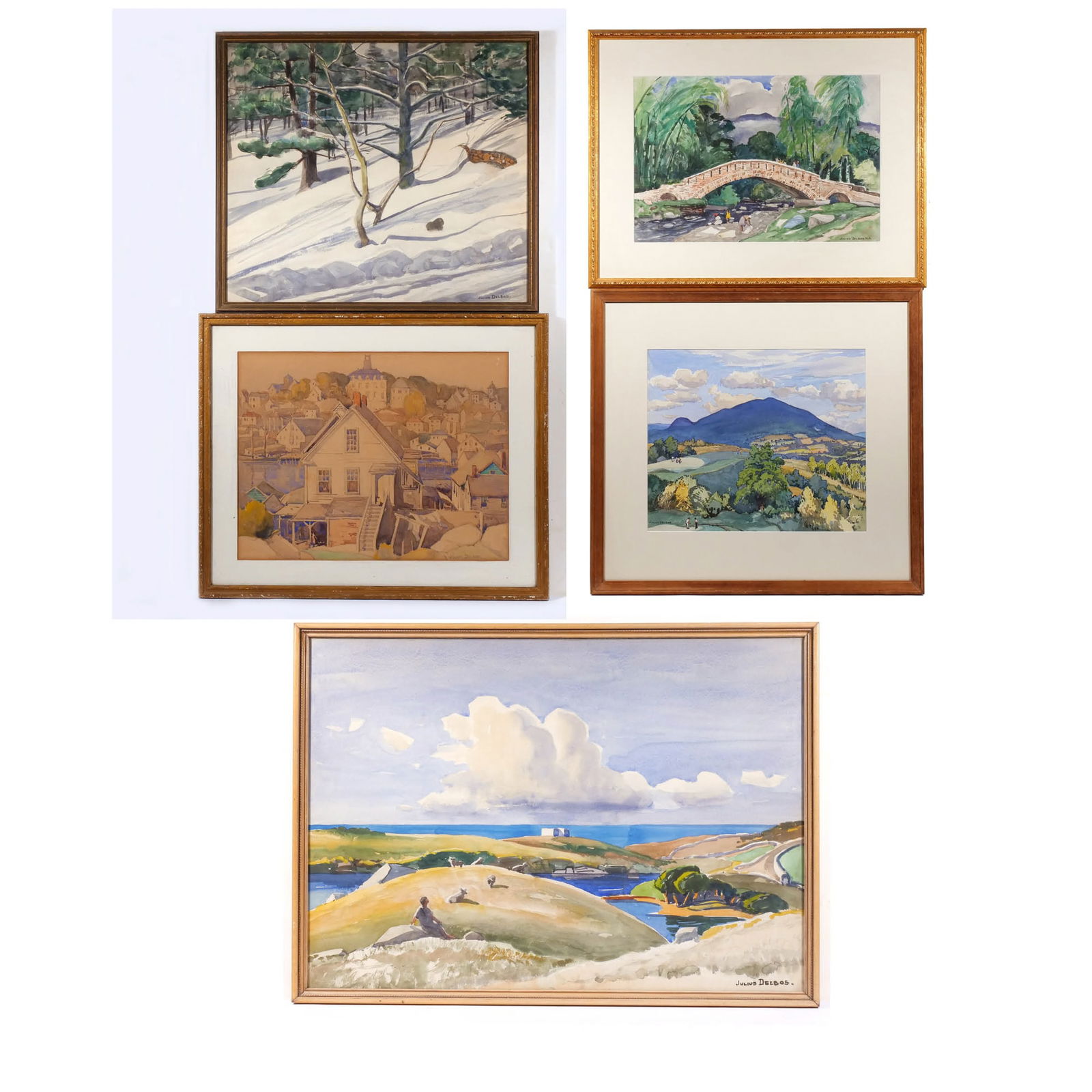 (5pc) JULIUS DELBOS, NA (1879-1970) (1 of 20)