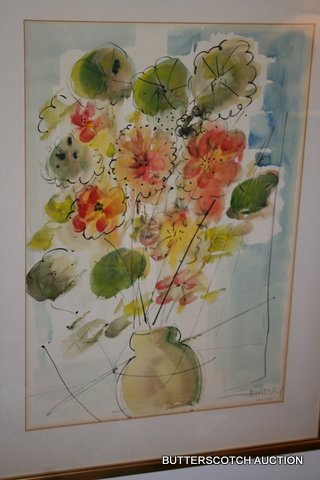34) 2-WATERCOLORS BY BERMUDIAN ARTIST ALFRED BIRDSEY: ( 1912 - 1996 )