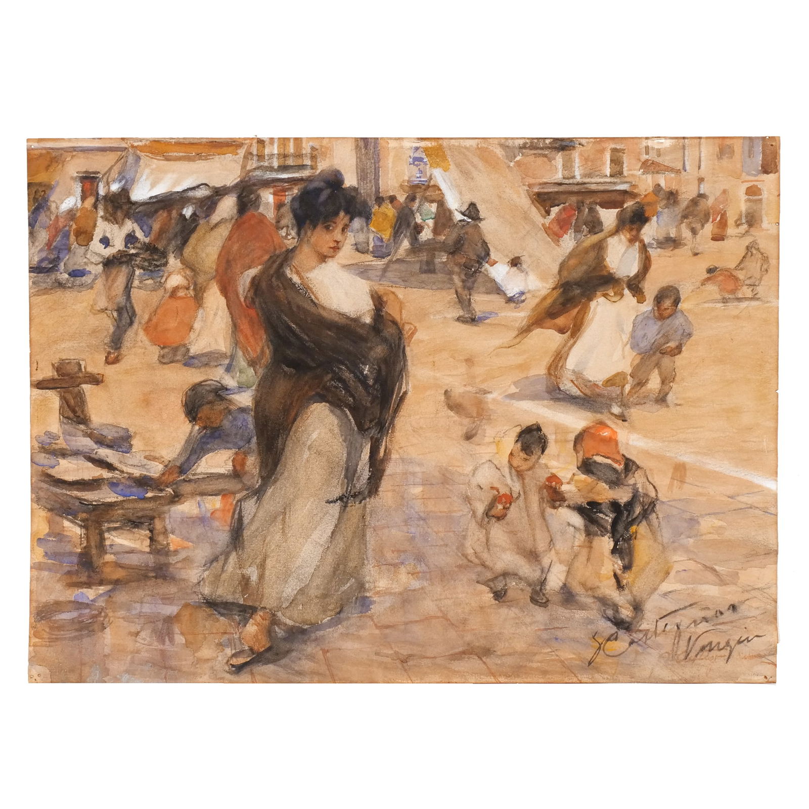 FELICE CASTEGNARO (Italian, 1872-1958) (1 of 9)