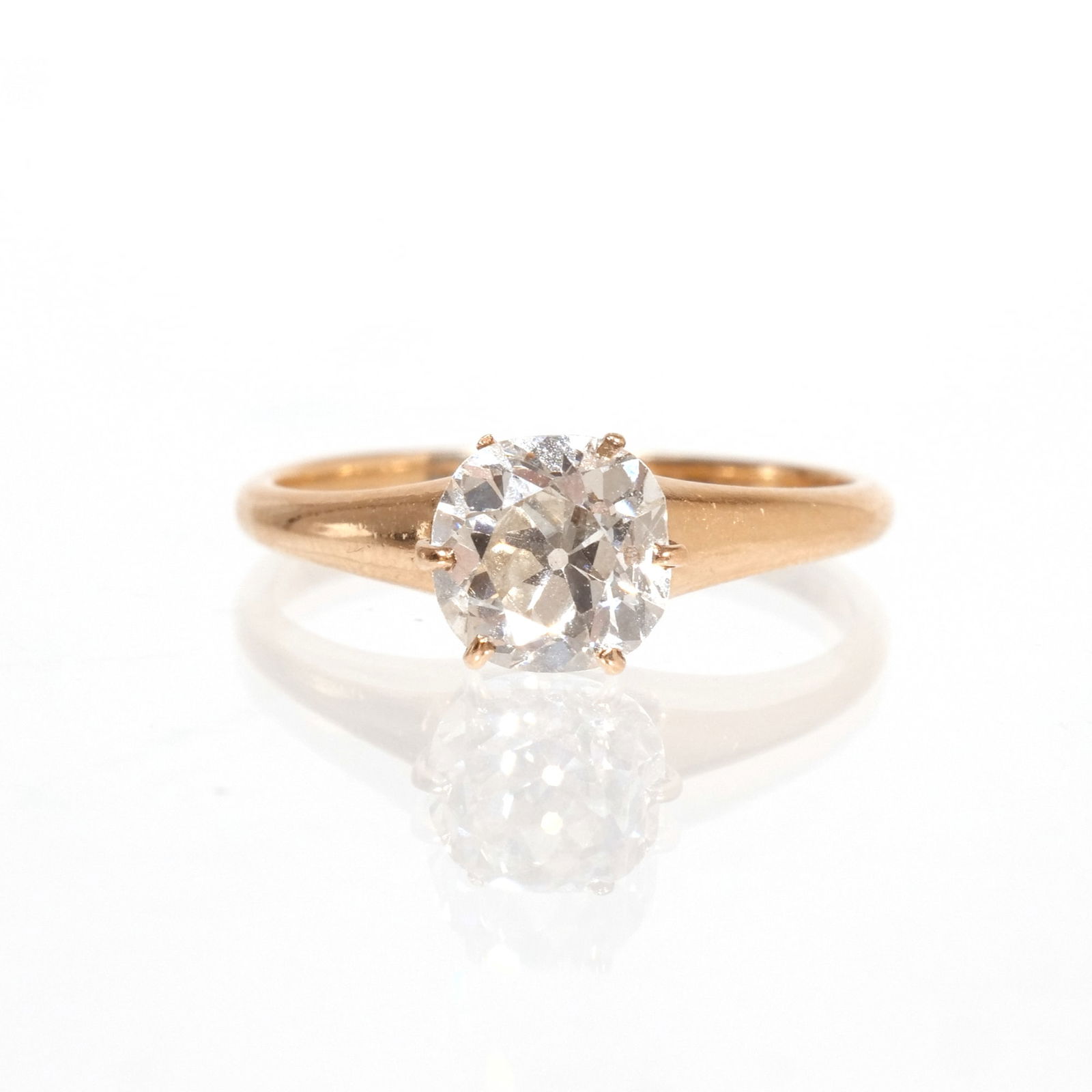 14k YELLOW GOLD & DIAMOND LADY'S RING (1 of 5)