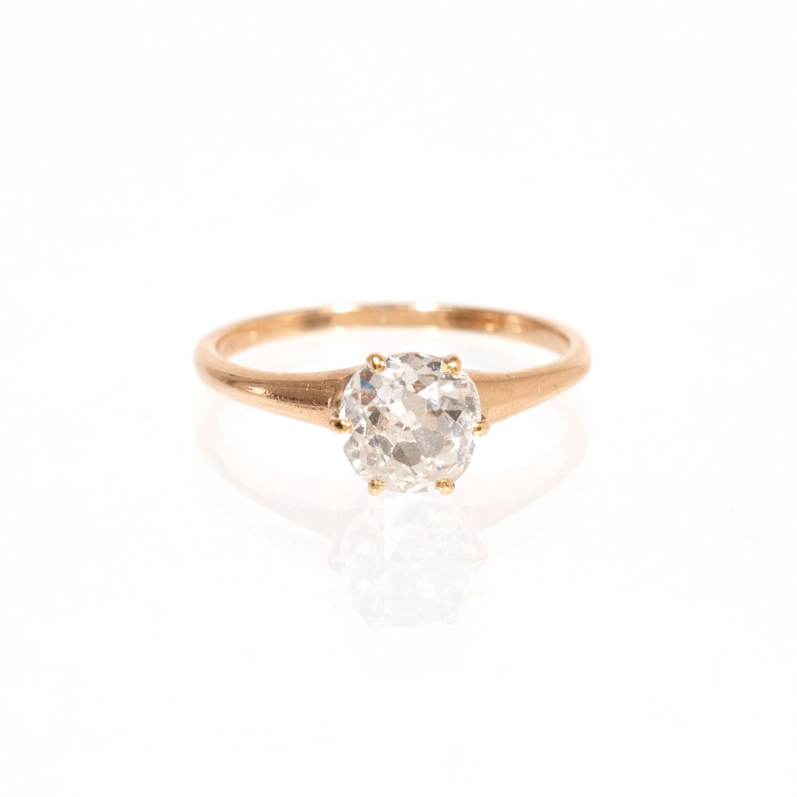 14k YELLOW GOLD & DIAMOND LADY'S RING (1 of 4)