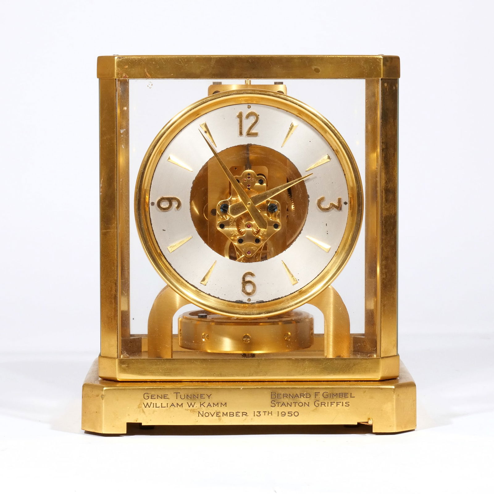 VINTAGE JAEGER LECOULTRE BRASS ATMOS CLOCK (1 of 7)