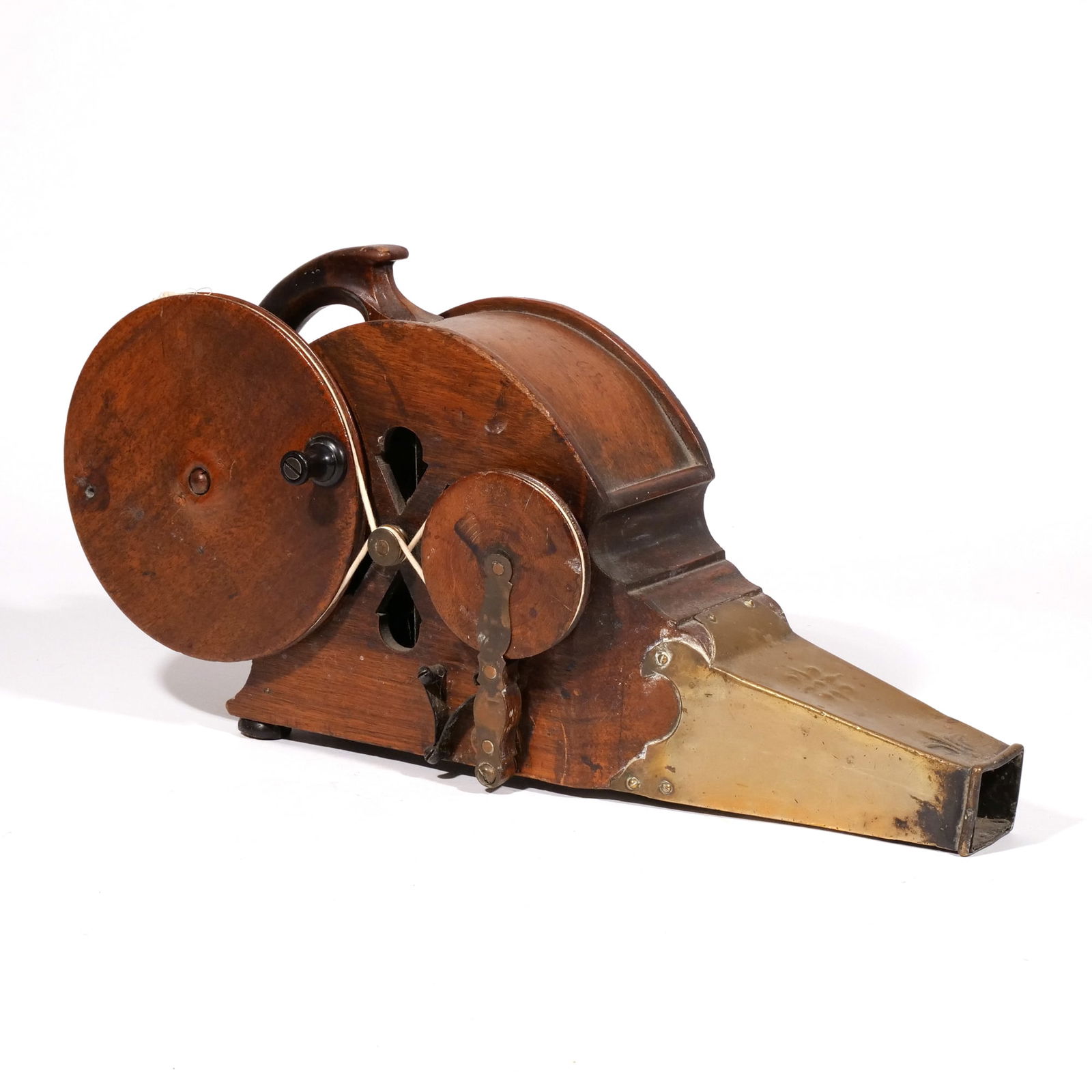 E.19th C. GEORGIAN MECHANICAL FIREPLACE BELLOWS (1 of 8)