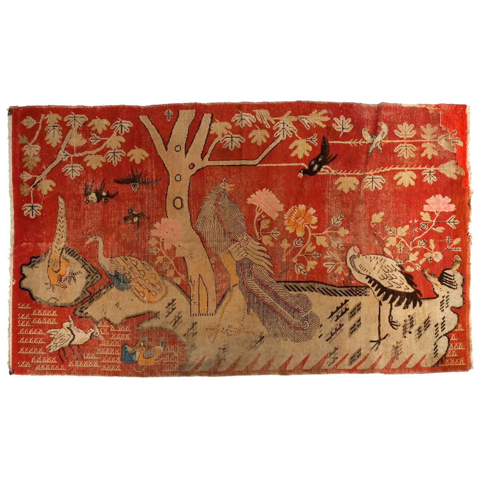 ANTIQUE UZBEK KHOTAN SAMARKAND RUG (1 of 13)