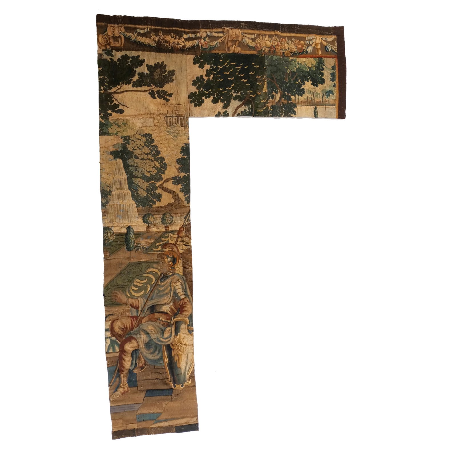 EARLY CONTINENTAL TAPESTRY FRAGMENT (PORTIERE) (1 of 8)