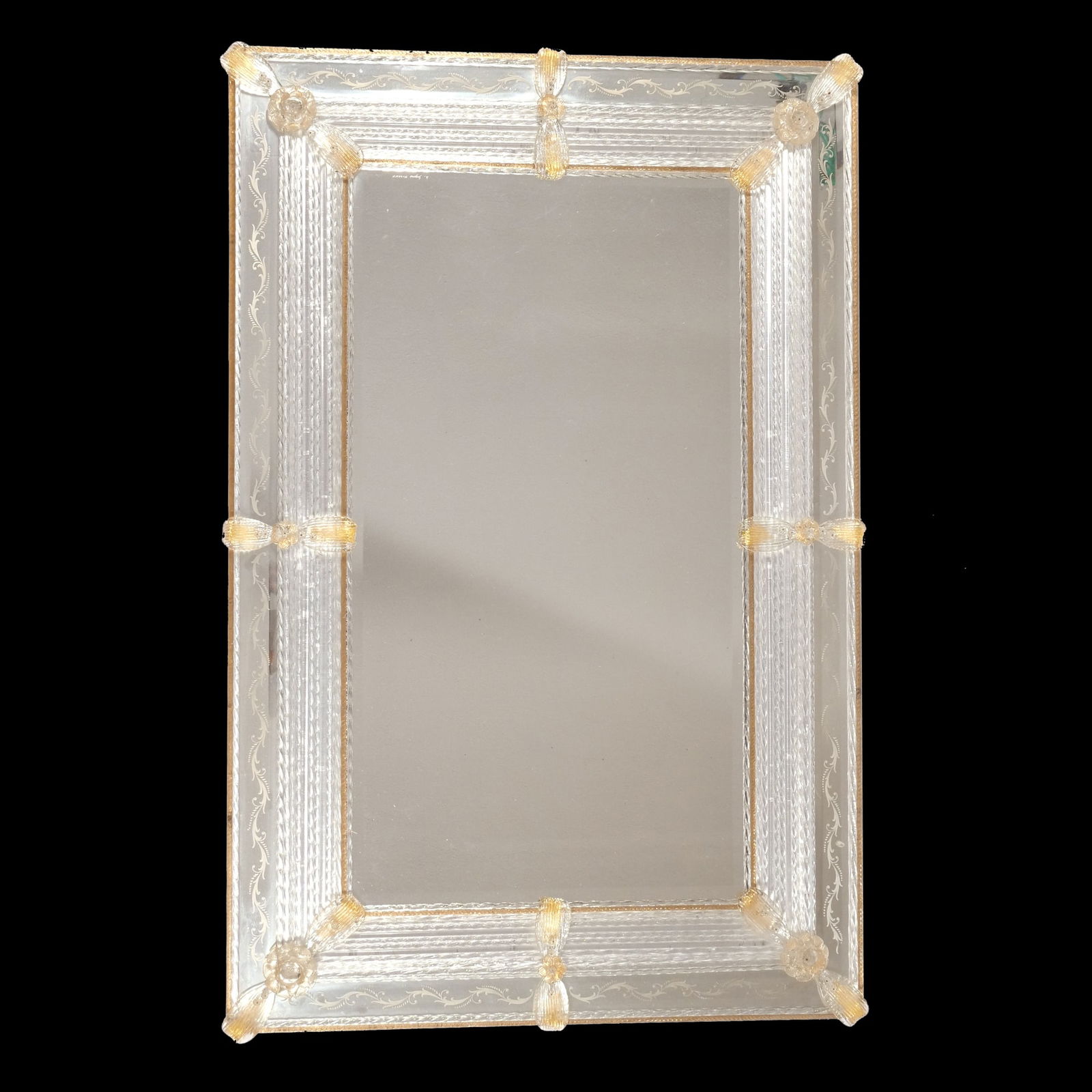 ARCHIMEDE SEGUSO MURANO GLASS WALL MIRROR (1 of 8)