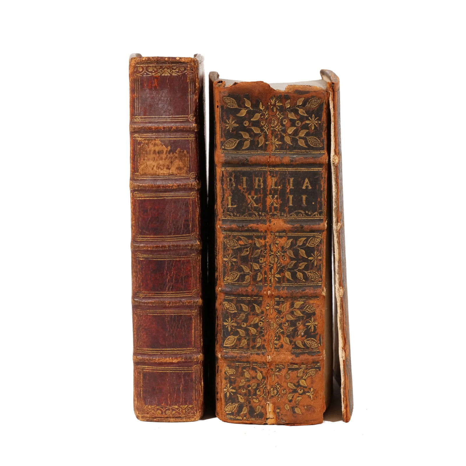 (2pc) TWO EARLY BIBLES IN GREEK (1 of 5)