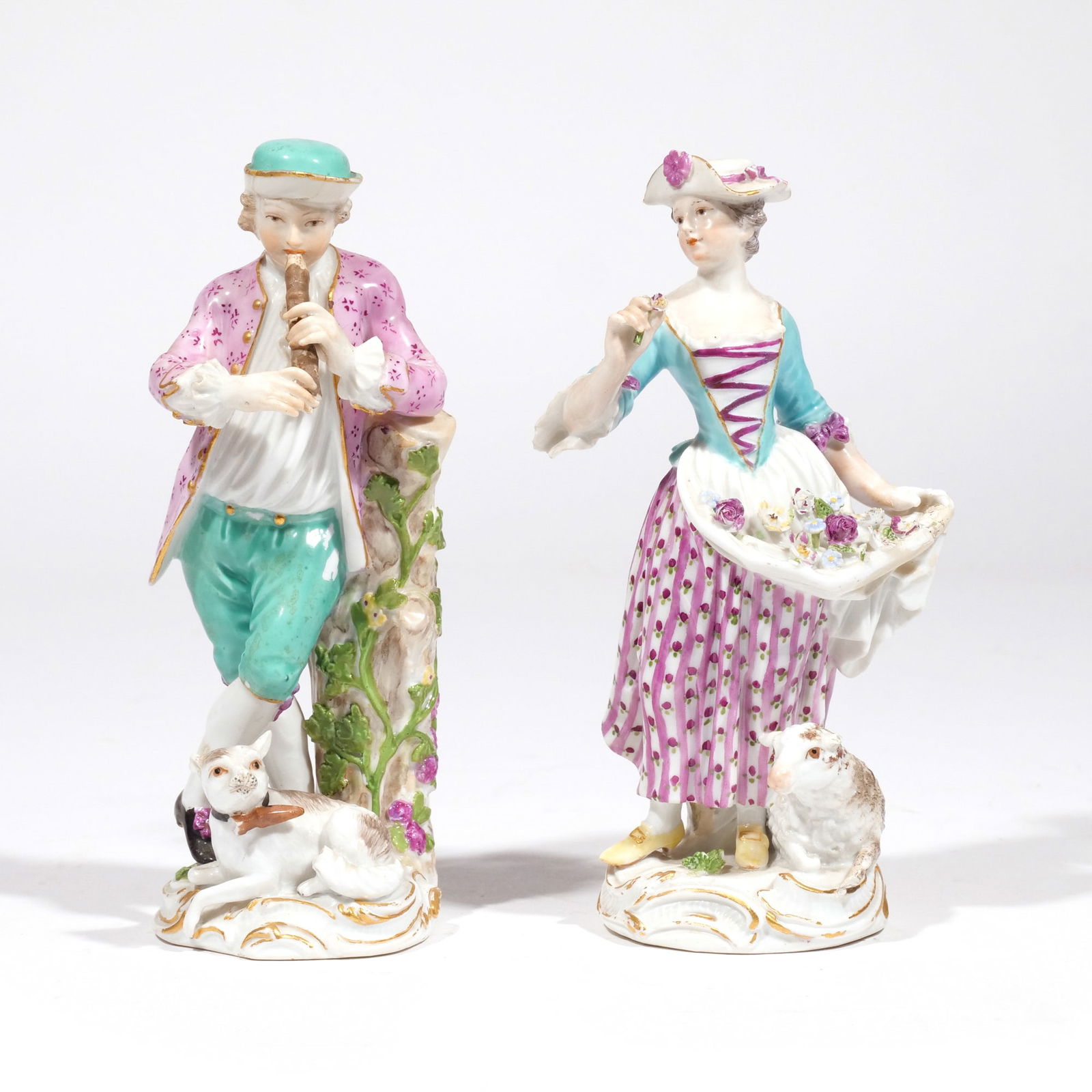 (2pc) MEISSEN PORCELAIN FIGURES (1 of 11)