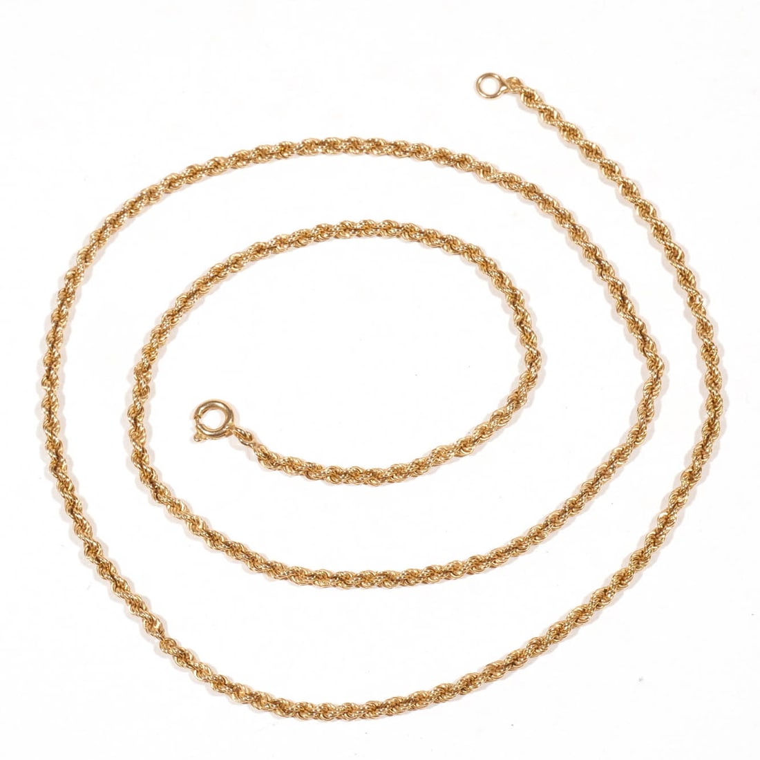 14k YELLOW GOLD TWISTED ROPEWORK NECKLACE (1 of 5)