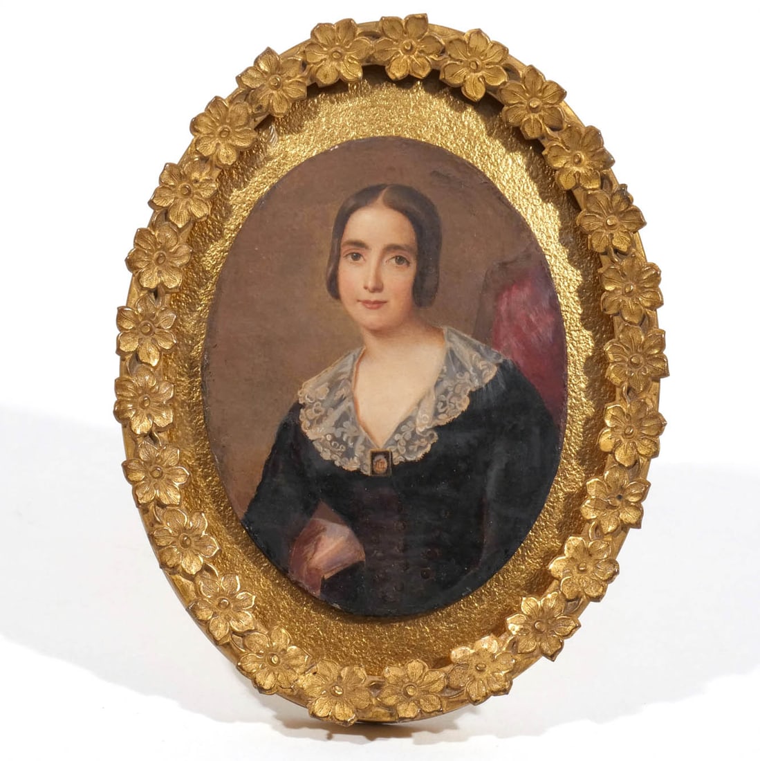 MINI PORTRAIT OF A WOMAN in ART DECO FRAME (1 of 9)