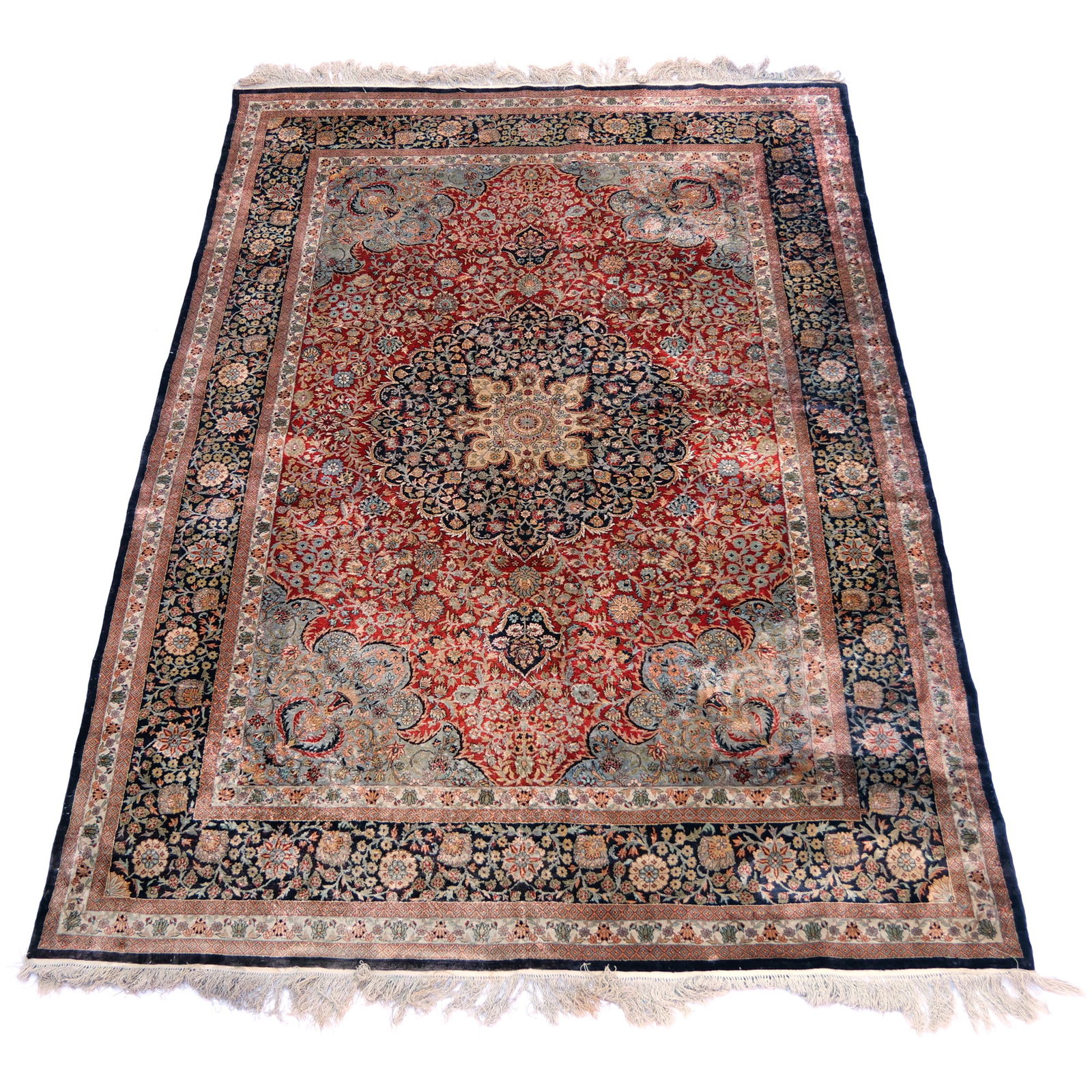 KASHAN SILK CARPET (1 of 7)