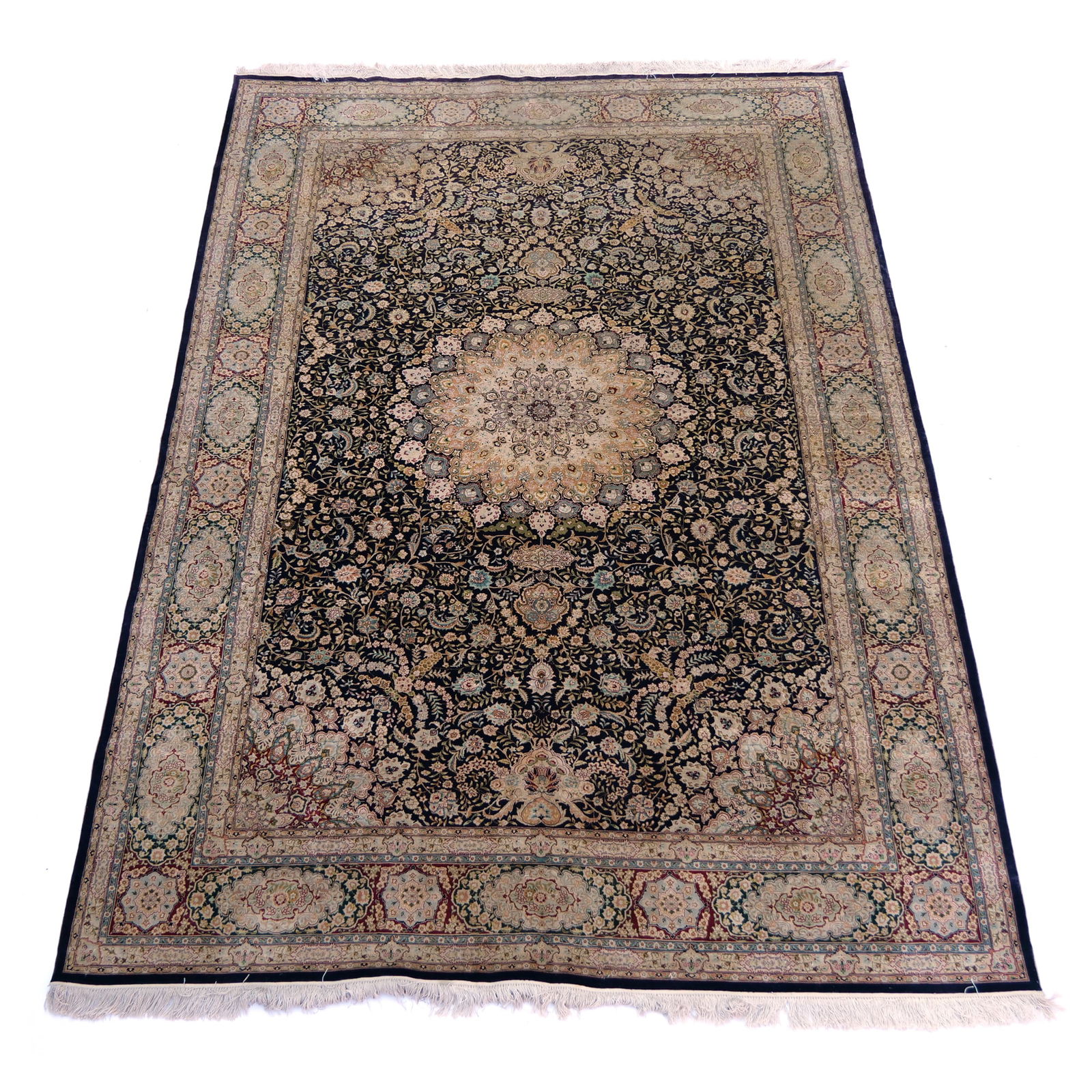 NAIN PERSIAN SILK CARPET (1 of 10)