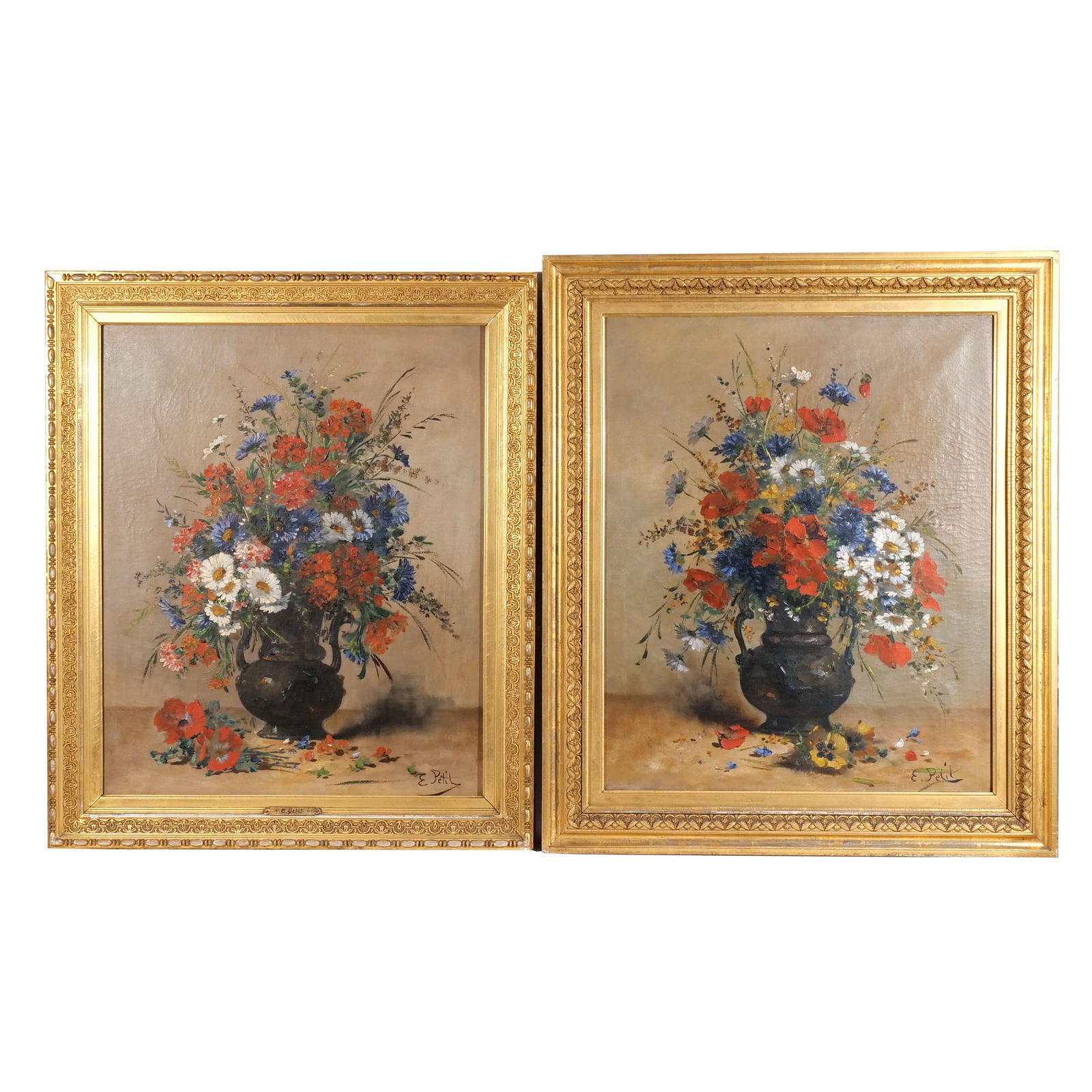 (2pc) EUGENE JOSEPH CONSTANT PETIT (1839-1933) (1 of 19)