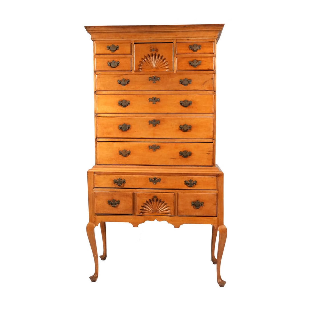 PERIOD QUEEN ANNE CHERRY HIGH BOY (1 of 20)