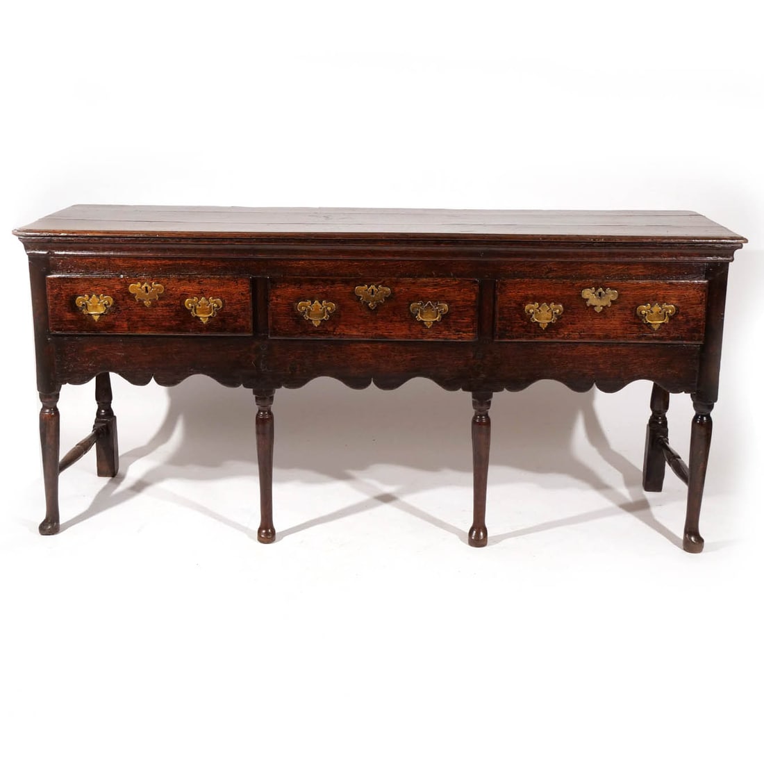 EARLY 19th C. ENGLISH OAK DRESSER (1 of 10)