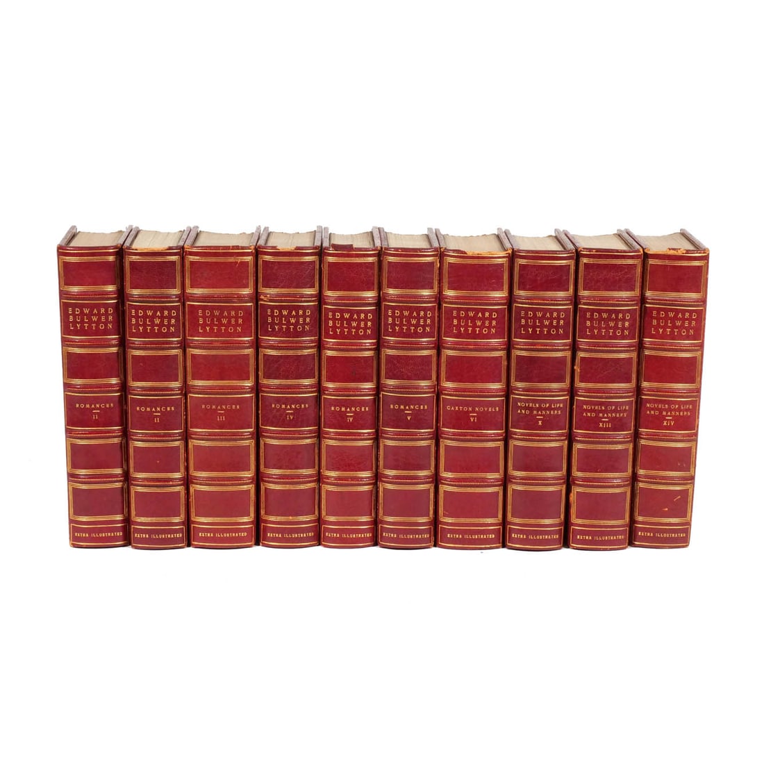 (10vol) [FINE BINDINGS] BULWER-LYTTON, EDWARD (1 of 10)