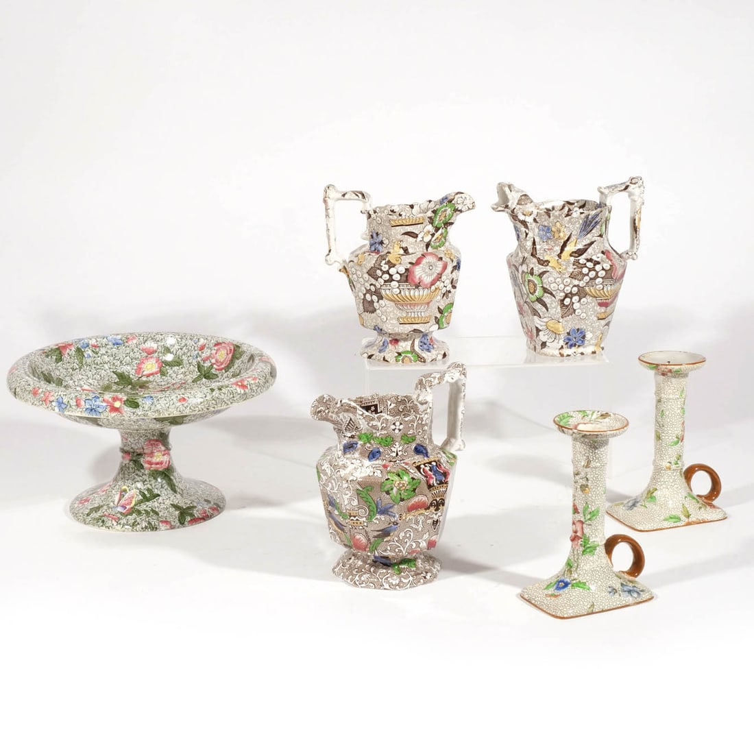(6pc) ENGLISH TRANSFERWARE CERAMICS (1 of 13)