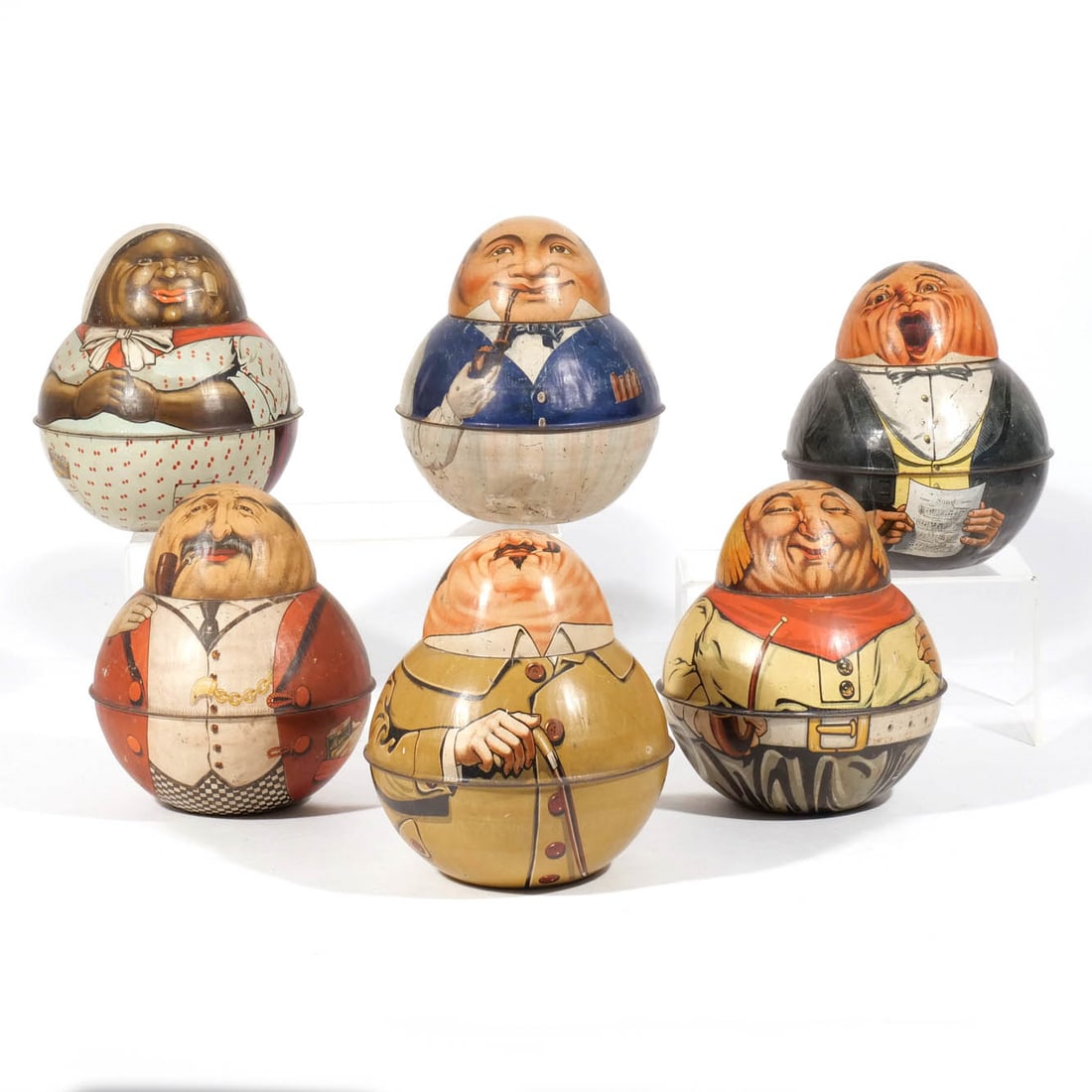 (6pc) MAYO'S TOBACCO CUT PLUG 'BROWNIE' TINS (1 of 7)