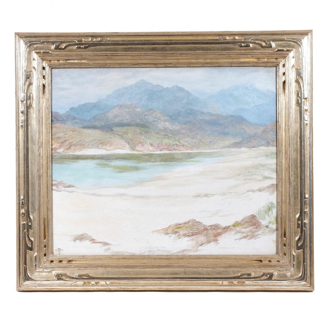EDWARD STEEL HARPER (1878-1951): Mountain landscape Oil on canvas h. 20 w. 24 in. Signed and dated 1921 in lower left corner overall: 27 x 31 in. (frame) Provenance: Bedford, N.Y. collector