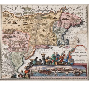 MAP OF NEW ENGLAND & NEW YORK | SEUTTER