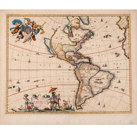 C. 1677 MAP of the AMERICAS | Visscher