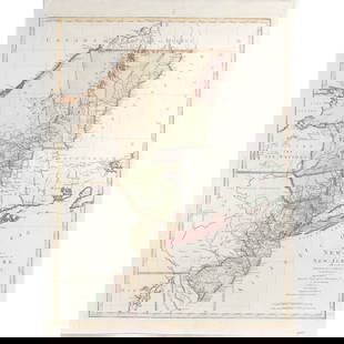 1777 MAP of NEW YORK & NEW JERSEY: Lotter, Matthew Albert. A Map of the Provinces of New-York and New-Jersey, with a Part of Pennsylvania and the Province of Quebec. From the Topographical Observations of C.J. Sauthier. Augsburg: Lotte