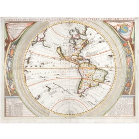 C. 1691 MAP OF THE WORLD | Coronelli