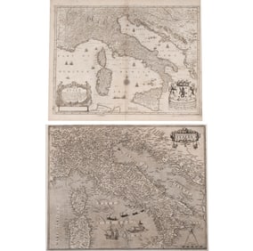 (2pc) EARLY MAPS of ITALY