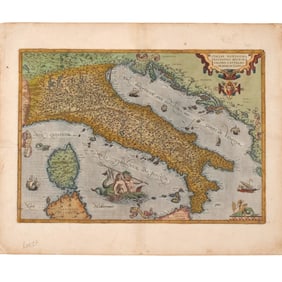 1584 MAP of ITALY | Ortelius